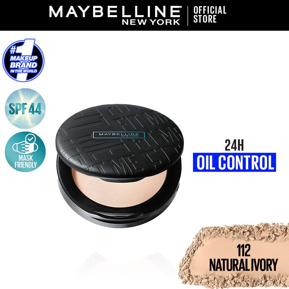 maybelline fit me matte and poreless powder swatches